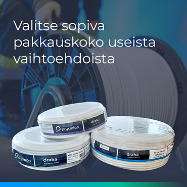 Valitse sopiva pakkauskoko monipuolisesta valikoimastamme